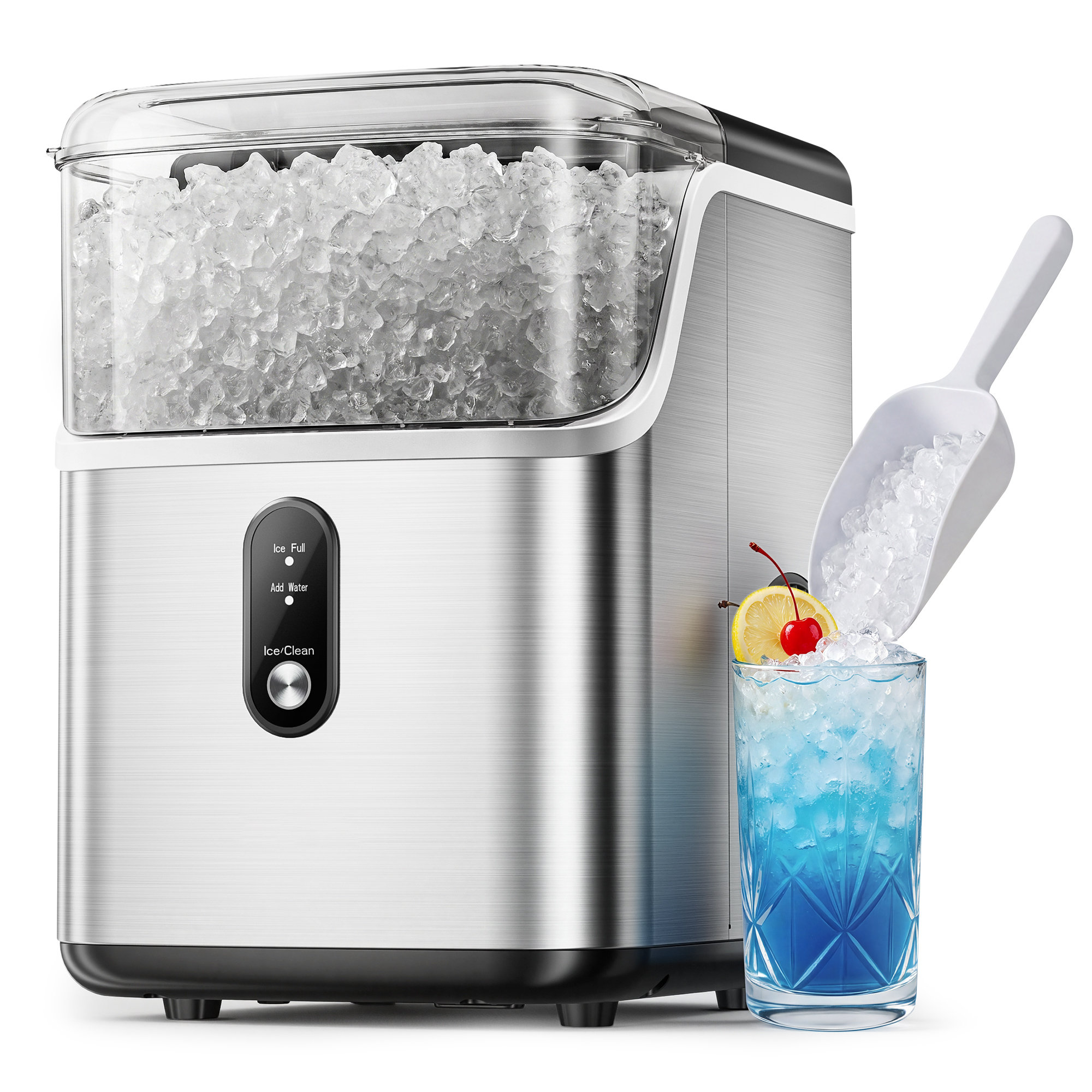 Simzlife 35 Lbs. Daily Production Nugget Stainless Steel Kitchen